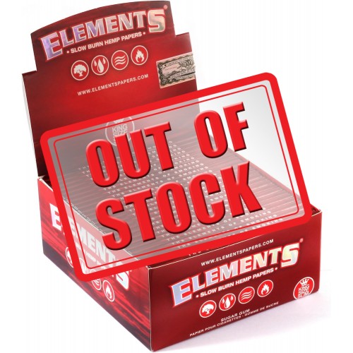 Купете Elements Red (коноп) KS Slim (50 пакета в кутия 33L)